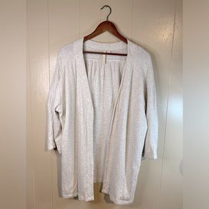 Pure J.Jill 3/4 Sleeve Oatmeal Cardigan
